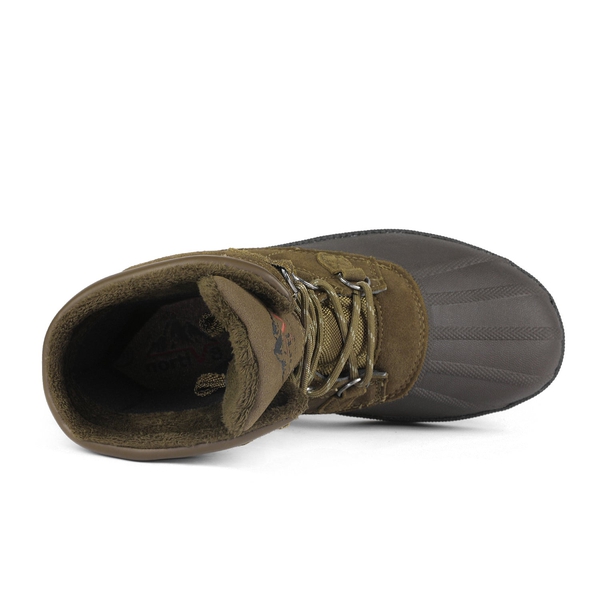 Men's Waterproof Suede Insulated Snow Boots - KHAKI BROWN - 4